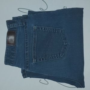 Lee Relaxed Fit at the Waist Straight Leg Short Denim Jeans, Size 8 Short